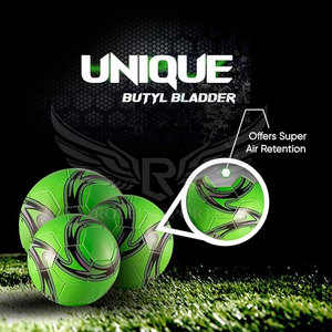 Ballon de football d'entraînement en cuir PU de qualité supérieure, logo personnalisé, fabriqué en usine, cousu à la machine - Product Image 4