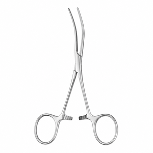 เครื่องมือผ่าตัดหลอดเลือดหัวใจและหลอดเลือดดำ DeBAKEY Clamp Curved Shanks Curved Jaw ขนาด 4.5 ซม. รวมความยาว 5 นิ้ว (12.7 ซม.) ยี่ห้อ ZETOMEDPRO - Product Image 1
