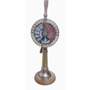 Télégraphe de style nautique vintage fait main, décoration de table artistique et de collection, télégraphe antique sur mesure - Product Image 1