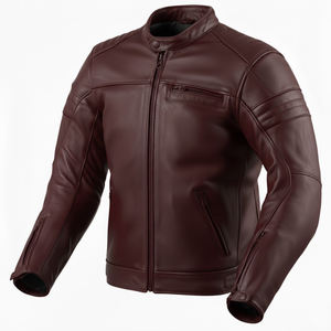 Veste en cuir de haute qualité avec logo personnalisé, 100% cuir, veste de moto tendance, prix abordable, veste en cuir pour l'extérieur - Product Image 2