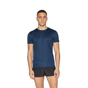 Men's Slim Fit O-Neck Short Sleeve Breathable Quick Dry Eco-Friendly Gym <b>T</b>-<b>Shirts</b> 95% Polyester <b>5</b>% Spandex Heat-Transfer Printed - Product Image 2
