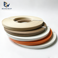 Ensemble de bandes de chantournage en PVC à grain de bois mélangé et uni, en rouleau, couleur bois clair, crème et blanc
