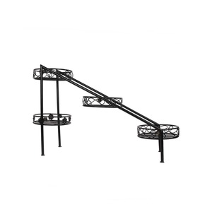 Macetas de Metal de Estilo Único con Soporte de Diseño Negro para Bares, Jardín, Balcón, Macetas Decorativas - Product Image 4