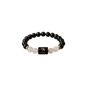Pulsera de Cuentas con Amuleto de Escorpio (Cuarzo) - Regalo de Aniversario Moderno - Product Image 1