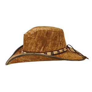 Sombrero Vaquero de Cuero Estilo Vintage Occidental de Ala Ancha para Adultos Unisex, Cuatro Estaciones, Duradero, para Montar al Aire Libre, a la Moda - Product Image 5