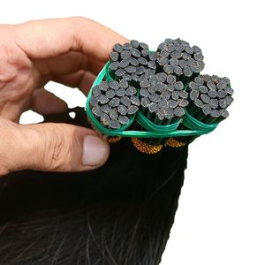Extensiones de Cabello Remy de Indonesia 100% Naturales, Lisas, de 22 Pulgadas, Cabello Humano Virgen, Densidad Simple/Doble, Color 1B 99J - Product Image 3