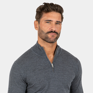 Pulls d'hiver pour hommes en gros, pulls décontractés à demi-zip pour hommes, vêtements d'hiver en tricot à demi-zip pour hommes - Product Image 5