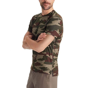 T-shirt d'hiver imperméable pour homme Camo - Tissu respirant ultra doux au toucher, polyester confortable, col contrastant, pour entraînement et tenue décontractée - Product Image 3