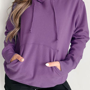 Hoodies oversize à épaules tombantes pour femmes, best-sellers, style streetwear décontracté pour l'hiver, vente en gros. - Product Image 5