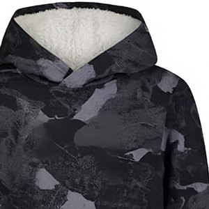Sudadera con Capucha para Hombre, Color Sólido, Forro Polar, Corte Regular, Transpirable, Antiarrugas, con Bolsillos, Estilo Casual Otoñal, 100% Algodón - Product Image 6