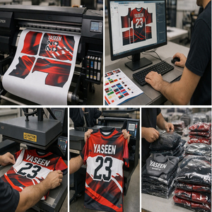 Uniforme de football pour hommes de bonne qualité et pas cher - Meilleur prix, nouveau design, 100% polyester, séchage rapide, manches courtes, logo personnalisé sur le devant - Product Image 4