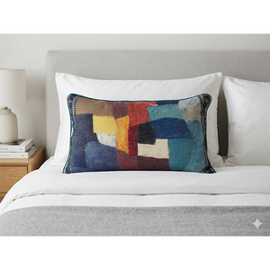 100% Linen Printed Cushion Cover | Luxury Decorative Throw <b>Pillow</b> Cover for <b>Sofa</b>, Bed & Living Room - Product Image 3