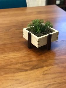 Jardinière surélevée en bois au design tendance avec support pour cuisine, balcon, jardinage intérieur et extérieur - Product Image 5