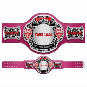Cinturón de Campeonato de Lucha Libre Personalizado, Diseño de Calavera Negra y Roja, Logotipo Personalizado, Equipo Deportivo, Cinturón de Campeonato Personalizado - Product Image 6