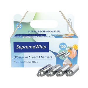 Prix de marché bas meilleure vente outil de dessert de qualité assurée 8.2g SupremeWhip 100 Pack chargeur de crème fouettée à vendre - Product Image 1