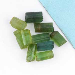 Natural Green Tourmaline Pencil Rough Gemstone For Jewelry Making <b>Raw</b> <b>Crystal</b> Loose Stone High Quality - Product Image 5