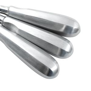 Outils dentaires d'extraction : Élévateurs dentaires droits et courbés en acier inoxydable – Instruments chirurgicaux pour dentistes - Product Image 2