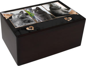 Urna Funeraria de Madera para Cenizas de Mascotas, Urnas de Cremación de Madera para Cenizas de Perros y Gatos, Urnas de Madera de Palisandro a Bajo Precio - Product Image 3