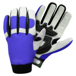 Guantes de Mecánico con Logotipo Personalizado en Parche de Goma y Forro de Algodón, Guantes de Mecánico de Cuero - Product Image 4