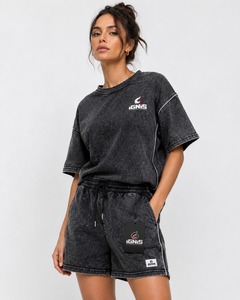 Conjuntos de Verano para Mujer, Conjunto de Dos Piezas para Uso Diario, Camiseta de Manga Corta y Pantalones Cortos de Tela Transpirable para el Hogar, Viajes y Vacaciones - Product Image 1