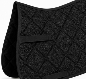 Almohadilla de Silla de Montar Personalizable para Doma y Salto, Negra, Acolchada, con Forro de Polialgodón, para Entrenamiento y Equitación - Product Image 4
