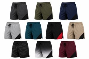 Shorts pour homme en coton 100% écologique bleu marine, à séchage rapide, avec taille élastique et poches latérales, vêtements de sport décontractés - Product Image 6