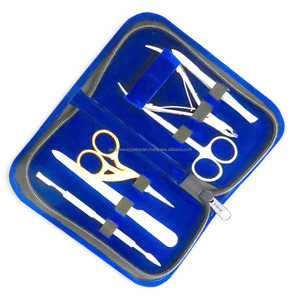 ASAP Custom-Made Luxurious Portable Manicure Kit 5 Pieces Nail <b>File</b> Cuticle Pusher Cleaner Cuticle Nipper Eyebrow Tweezers Set - Product Image 1