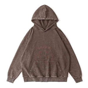 Sudadera con Capucha Premium para Mujer, Lavado Ácido, Algodón, Silueta Holgada, Estilo Casual Urbano - Product Image 5