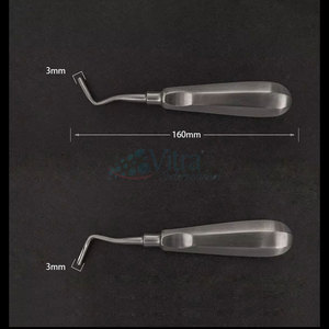 เครื่องมือถอนรากฟัน สแตนเลสสตีล คุณภาพสูง ใช้งานด้วยมือ ได้รับการรับรองมาตรฐาน CE ด้ามจับตามหลักสรีรศาสตร์ น้ำหนักเบา ใช้ซ้ำได้ - Product Image 4