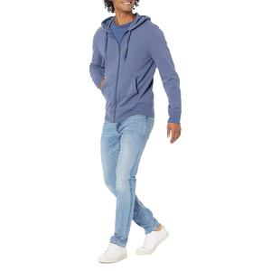 Custom French Terry Fleece Zip-Up Sudadera con capucha de peso pesado de algodón Streetwear de gran tamaño de los hombres Sudaderas con capucha en blanco XS Tamaño de invierno en relieve - Product Image 5