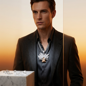 Pendentif Personnage Anime DragonBall Goku Givré Plaqué Or 10k 14KT 18KT Argent 925 Diamant Homme Hip Hop Certifié par un tiers - Product Image 6