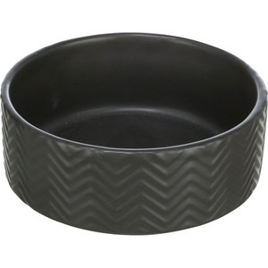 Ciotola e Mangiatoia in Ceramica Nera da 0,4 l per Animali Domestici con Diametro di 13 cm - Product Image 1