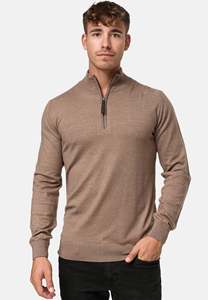 Sudadera de Forro Polar Grueso con Media Cremallera para Hombre, de Invierno, con Apliques Bordados, Teñido Liso, de Algodón y Felpa Francesa - Product Image 3