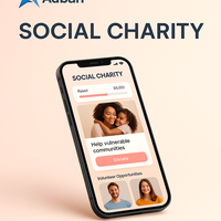 Servizio di sviluppo di applicazioni mobili multifunzionali per beneficenza sociale, tra le più vendute, con supporto per servizi Android e iOS.