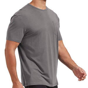 Camiseta de Lujo para Hombre, Nueva Moda, Manga Corta, Cuello Redondo, Corte Ajustado, Estilo de Ropa de Marca Privada, Diseño Liso - Product Image 3