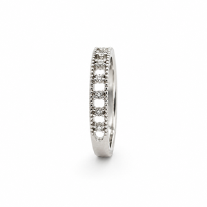 925 Sterling Silver Women's Eternity Band <b>Ring</b> with Cubic Zirconia Classic Minimalist High Polish Finish Wedding Party Daily - Product Image 5