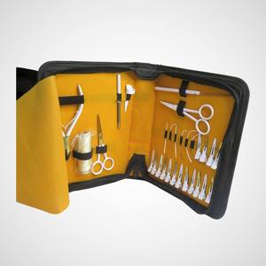 Wholesale Surgical Grade C Type <b>Needle</b> Scissor Hair Extension Pliers Multiple Color Tools with Leather <b>Case</b> - Product Image 2