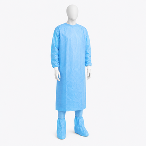 Overol ligero de tela no tejida que ofrece una cómoda sujeción, cobertura completa del cuerpo y un diseño práctico para limpieza y manipulación. - Product Image 2