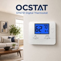 Thermostat filaire non programmable 24V pour système de climatisation PTAC, 1 chauffage 1 refroidissement, monophasé