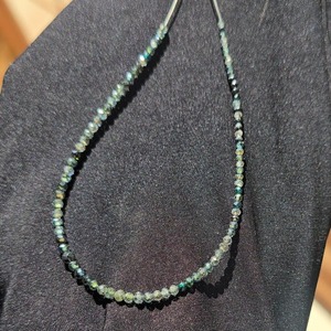 Perles de Moissanite Multiples de 7 Pouces, Fabriquées à la Main, Tailles Mixtes de 2 MM à 3 MM - Product Image 3