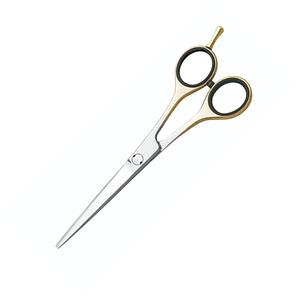 Tijeras de Peluquería Ergonómicas con Acabado Dorado, Color Plateado, OEM ODM, para Salón de Belleza, 5.5 Pulgadas - Product Image 6