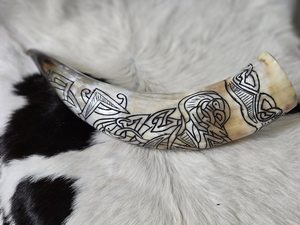 Auténtico Cuerno Vikingo Pulido de Alta Calidad, Estilo Animal, para Beber Mead o Cerveza, Ideal para Eventos de Cosplay, Hecho a Mano con Cuerno de Búfalo - Product Image 3