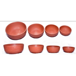 Ensemble de bols en terre cuite jetables résistants à la chaleur pour les fêtes - Product Image 1