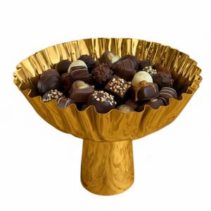 Exclusivo Tazón de Metal Dorado de Calidad, Atractivo Tazón para Chocolate, Tazón Decorativo para Mesa, Tazón para Servir Dulces, Excelente Precio - Product Image 6