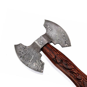 Hache Viking OEM de qualité supérieure, forgée à la main en acier à haute teneur en carbone, prête à l'emploi tactique et extérieur, pour la coupe du bois, personnalisable - Product Image 6