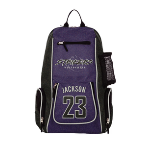 Sac de volley-ball pour jeunes et adultes avec compartiment avant pour ballon, poche ventilée pour chaussures, pochettes organisatrices et résistant à l'eau, en vente - Product Image 1