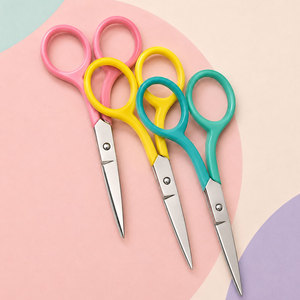 Ciseaux de couture en gros d'usine, manche coloré, acier inoxydable, ciseaux à broder - Product Image 1