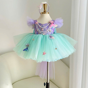 Nhung Nguyen Princess Small Knee-Length Eco-Friendly Fluffy Dress Baby Girls Kimsa Sequin Skirt <b>Flower</b> Made Vietnam OEM ODM - Product Image 5