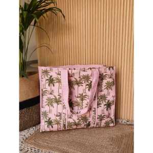 กระเป๋าโท้ทโปรโมชั่นสีชมพูพีช ดีไซน์หรูหราและมีสไตล์สำหรับใช้ในชีวิตประจำวัน - Product Image 3