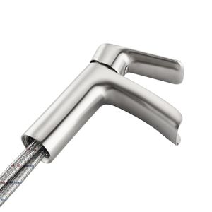 Rubinetto Monocomando a Cascata per Bagno, 1-3 Fori, con Piastra di Fissaggio Solida e Troppopieno, per Lavabo - Product Image 6